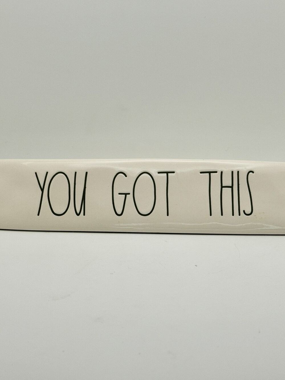You Got This Ceramic Desk Plaque Motivational Decor White/Black